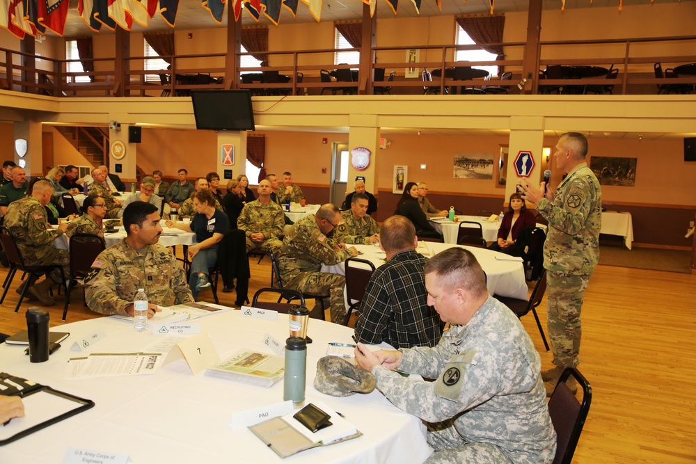 Garrison-Tenant Staff Meeting brings ideas together at Fort McCoy