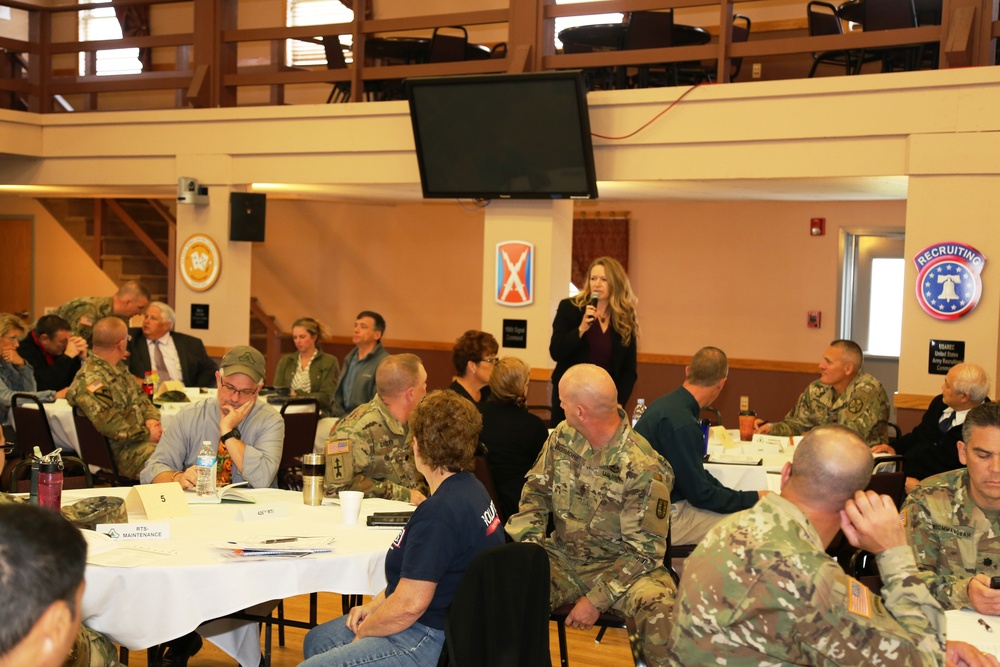 Garrison-Tenant Staff Meeting brings ideas together at Fort McCoy