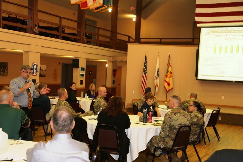 Garrison-Tenant Staff Meeting brings ideas together at Fort McCoy