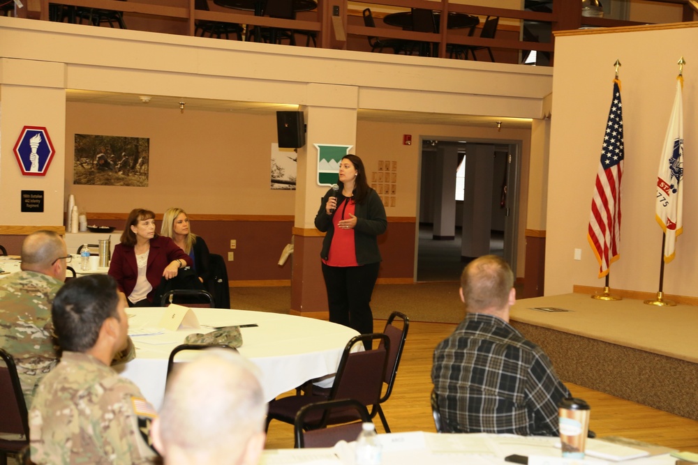 Garrison-Tenant Staff Meeting brings ideas together at Fort McCoy