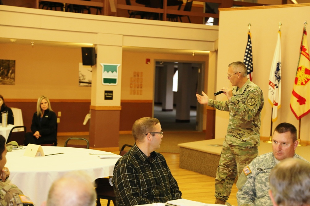 Garrison-Tenant Staff Meeting brings ideas together at Fort McCoy