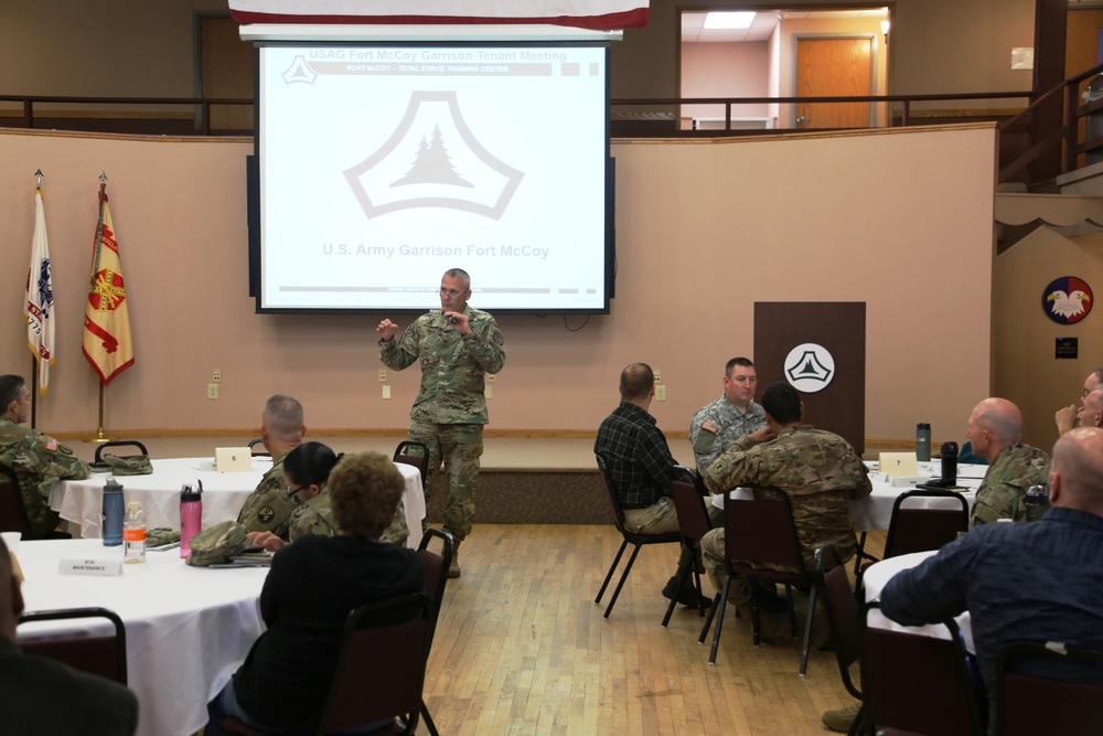 Garrison-Tenant Staff Meeting brings ideas together at Fort McCoy