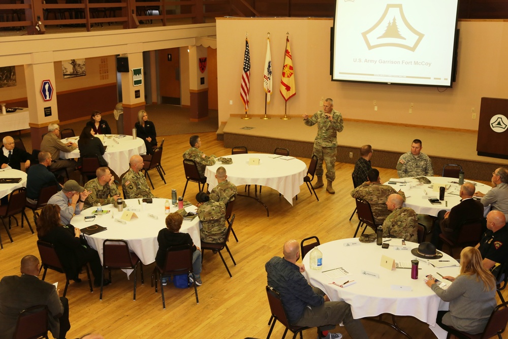 Garrison-Tenant Staff Meeting brings ideas together at Fort McCoy