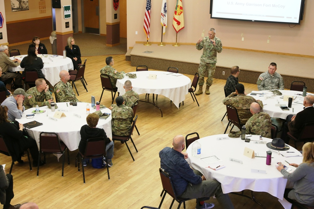 Garrison-Tenant Staff Meeting brings ideas together at Fort McCoy