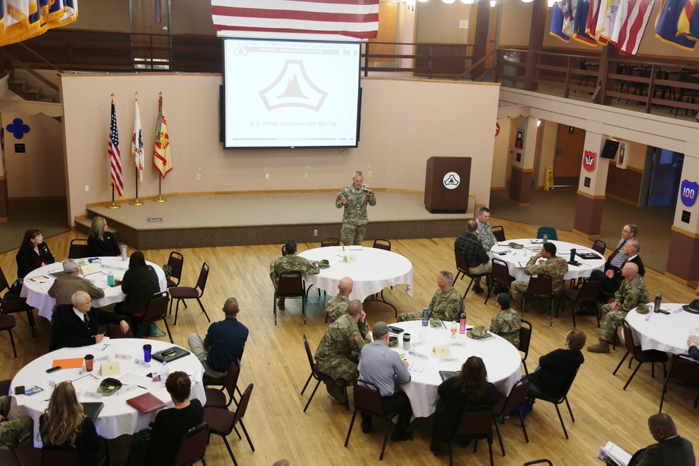 Garrison-Tenant Staff Meeting brings ideas together at Fort McCoy