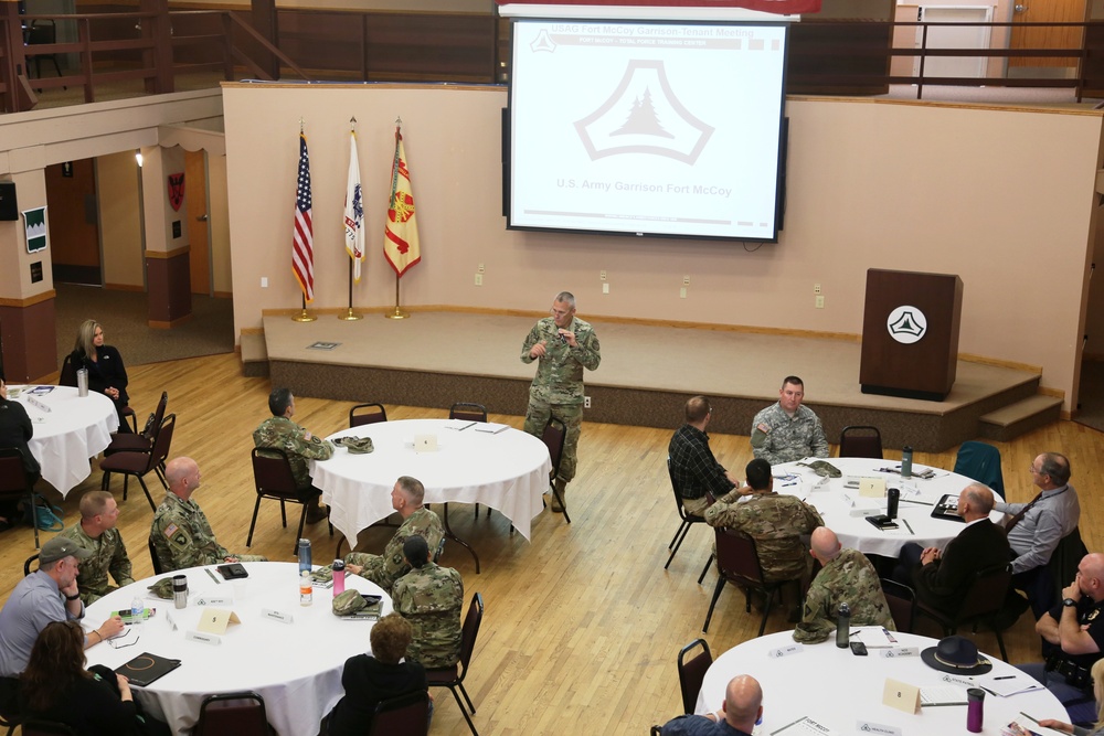 Garrison-Tenant Staff Meeting brings ideas together at Fort McCoy