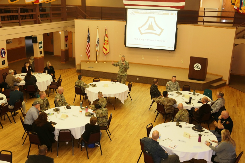 Garrison-Tenant Staff Meeting brings ideas together at Fort McCoy