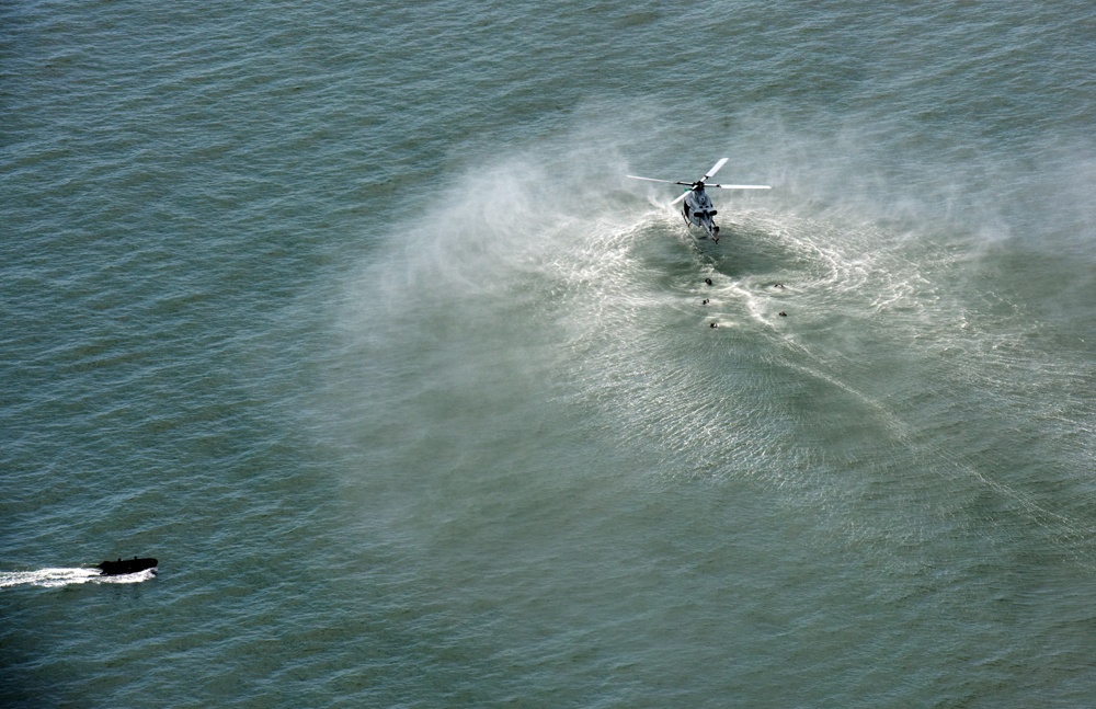 Coast Guard boat crew provides support during MARSOC training exercise off Camp Lejeune, NC