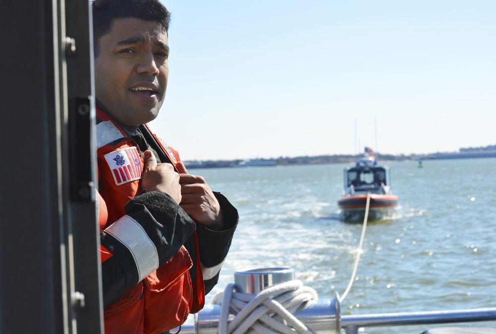 Coast Guard Station Portsmouth conducts two-boat training in VA