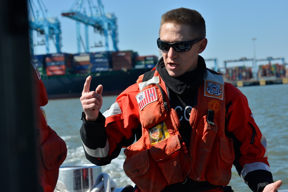 Coast Guard Station Portsmouth conducts two-boat training in VA