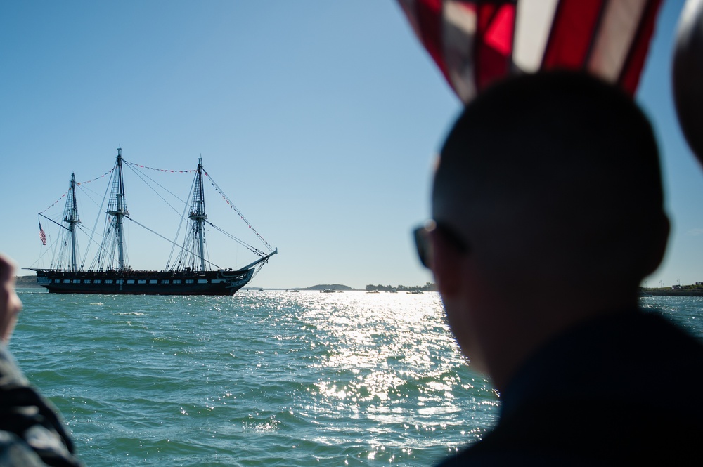 Coast Guard protects ‘Old Ironsides’ during turnaround voyage in Boston Harbor