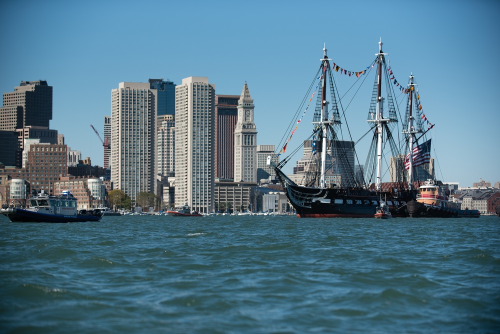 Coast Guard protects ‘Old Ironsides’ during turnaround voyage in Boston Harbor