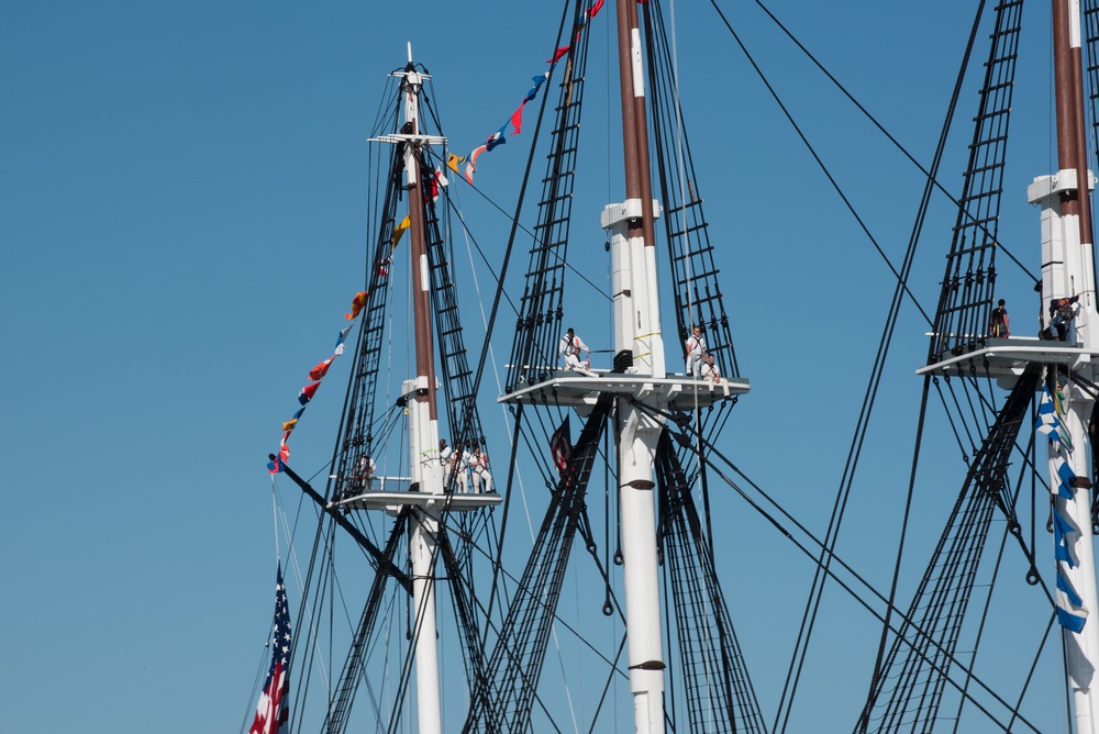 Coast Guard protects ‘Old Ironsides’ during turnaround voyage in Boston Harbor