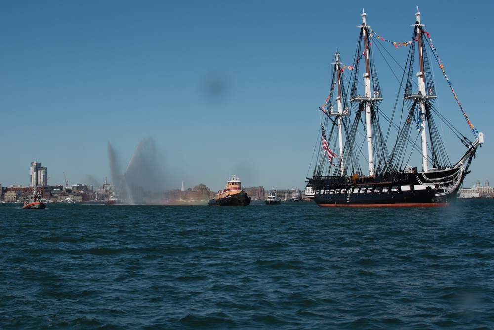 Coast Guard protects ‘Old Ironsides’ during turnaround voyage in Boston Harbor