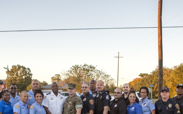 MARFORRES Marines and NOPD hold &quot;A Night Out Against Crime&quot;