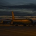 KC-135 flight line sunset