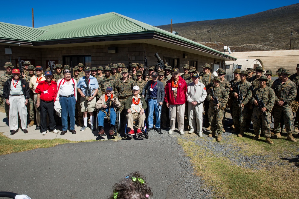 5th Marine Division Veterans visit the Pohakulua Training Area