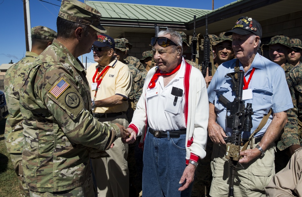 5th Marine Division veterans visit the Pohakulua Training Area