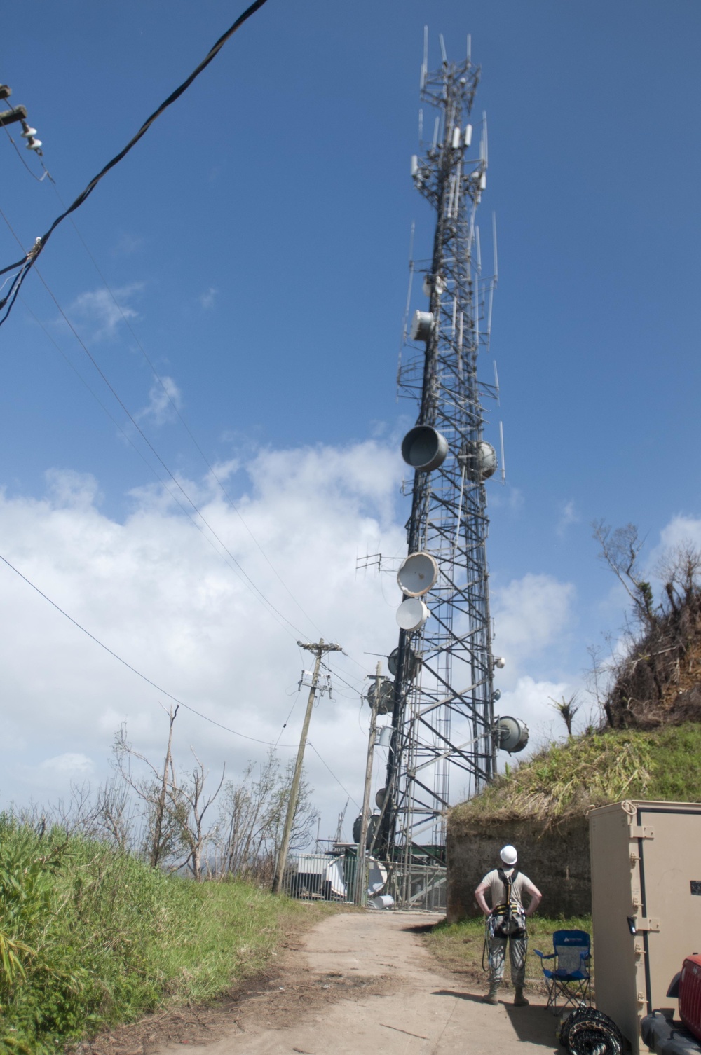 Top of the World: 85th EIS airmen work to restore radio comms in Puerto Rico