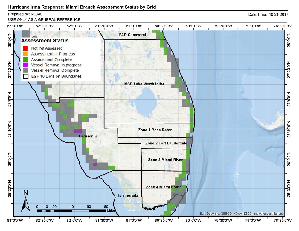 NOAA chart - Miami - Oct. 21