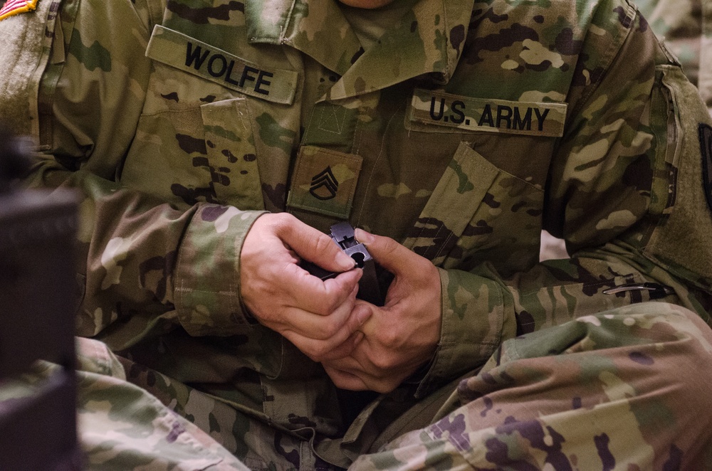 Crew-served weapon training at OCSII
