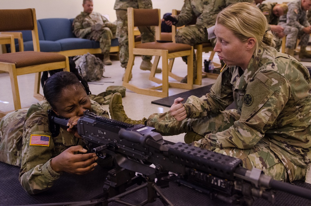 Crew-served weapon training at OCSII
