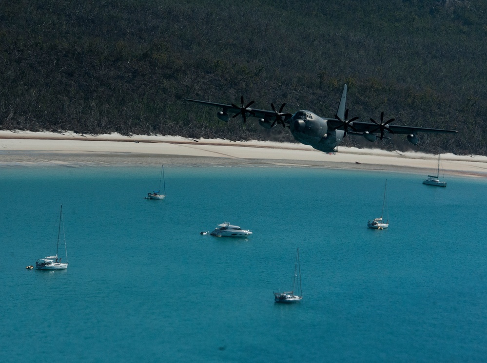 USAF, RAAF Formation Flight at Talisman Saber 2017