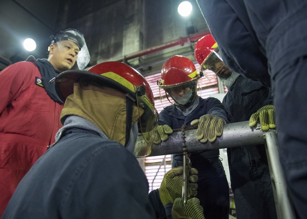 Damage Control Wet Trainer Course, Yokosuka