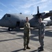 Brigadier General Steve Stivers coins Senior Airman Lydia Powel