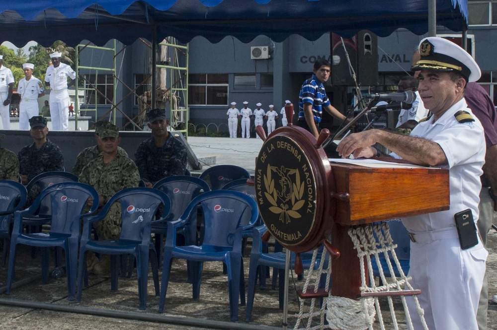 SPS 17 Sailors Participate in Guatemala Closing Ceremony