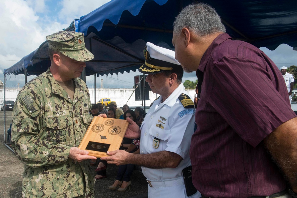 SPS 17 Sailors Participate in Guatemala Closing Ceremony