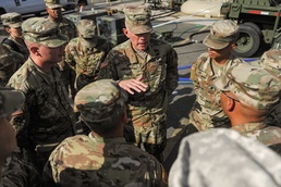 LTG Luckey meets the 597th Quartermaster Company