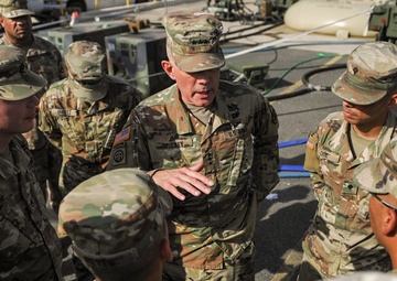 Army Reserve Chief meets with Citizen-Soldiers conducting hurricane relief operations in Puerto Rico