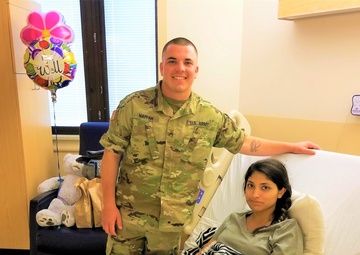 A 505th TTSB Soldier helps at October 1 tragedy