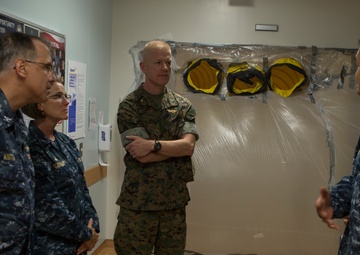 Exercise Constant Vigilance 2017: Corpsmen conduct a pandemic influenza isolation exercise at the U.S. Naval Hospital Okinawa