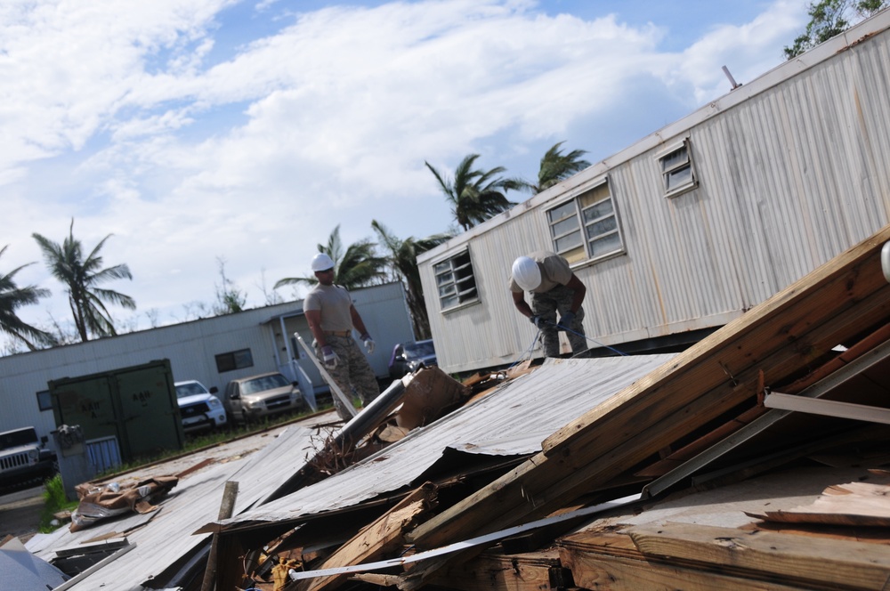 156th Civil Engineering Squadron continues base clean up effort