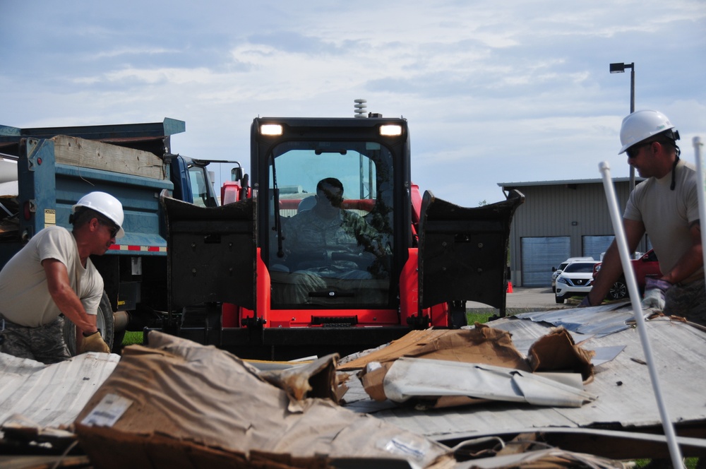 156th Civil Engineering Squadron continues base clean up effort