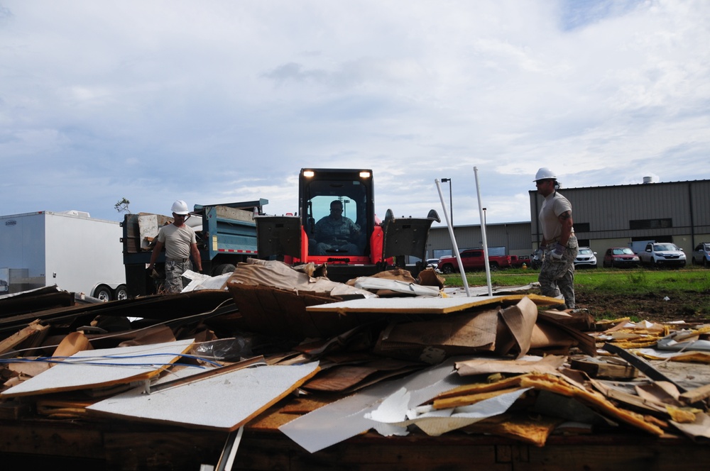 156th Civil Engineering Squadron continues base clean up effort