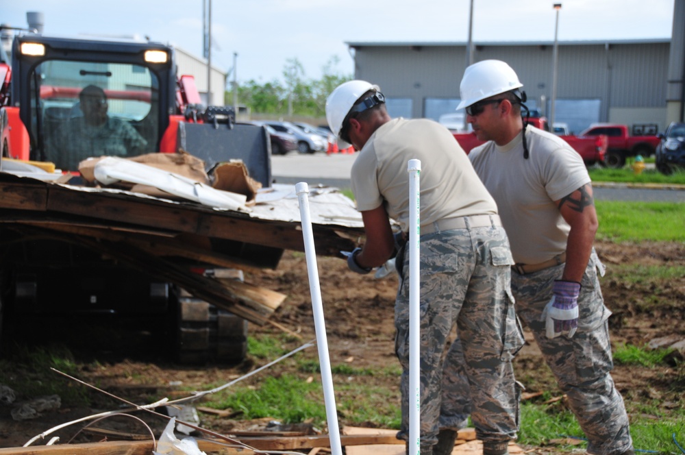 156th Civil Engineering Squadron continues base clean up effort