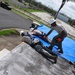 156th Civil Engineering Squadron repair roof with FEMA blue sheets