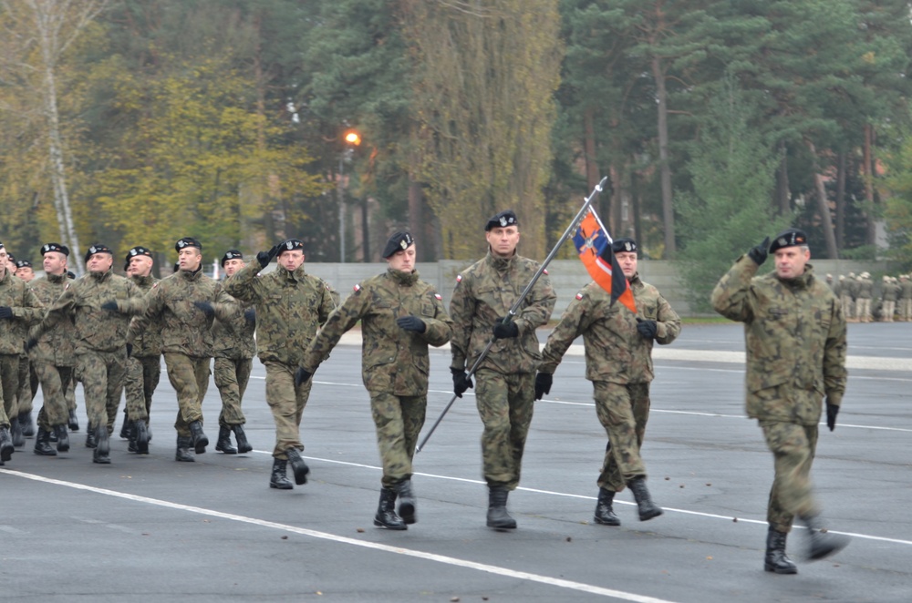 US and Polish CAV Troops Participate in Patch Ceremony