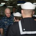 Frank Cable conducts Dress Uniform Inspection