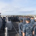 PCU Manchester (LCS 14) Conducts Traditional Mast Stepping Ceremony