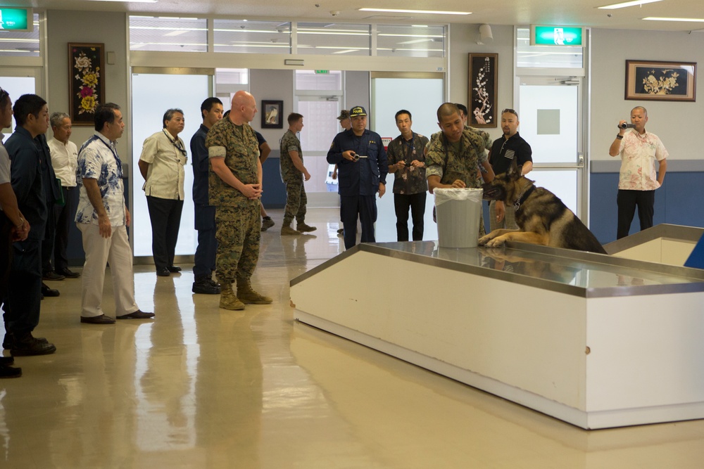 MCIPAC PMO’s K-9 holds K-9 demonstration for OPP