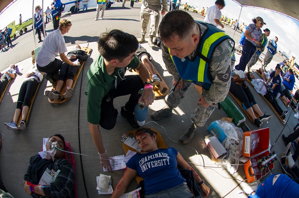 Airmen join local community for Triennial Emergency Response Exercise