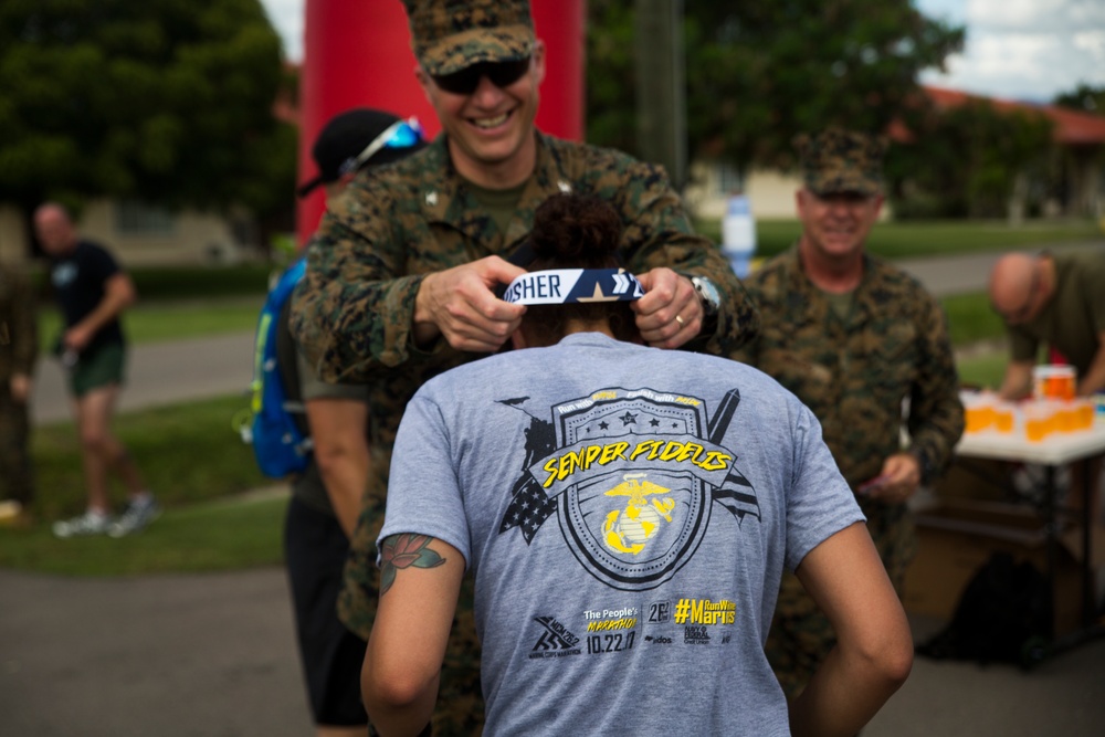 U.S. service members participate in Marine Corps Marathon at Soto Cano Air Base
