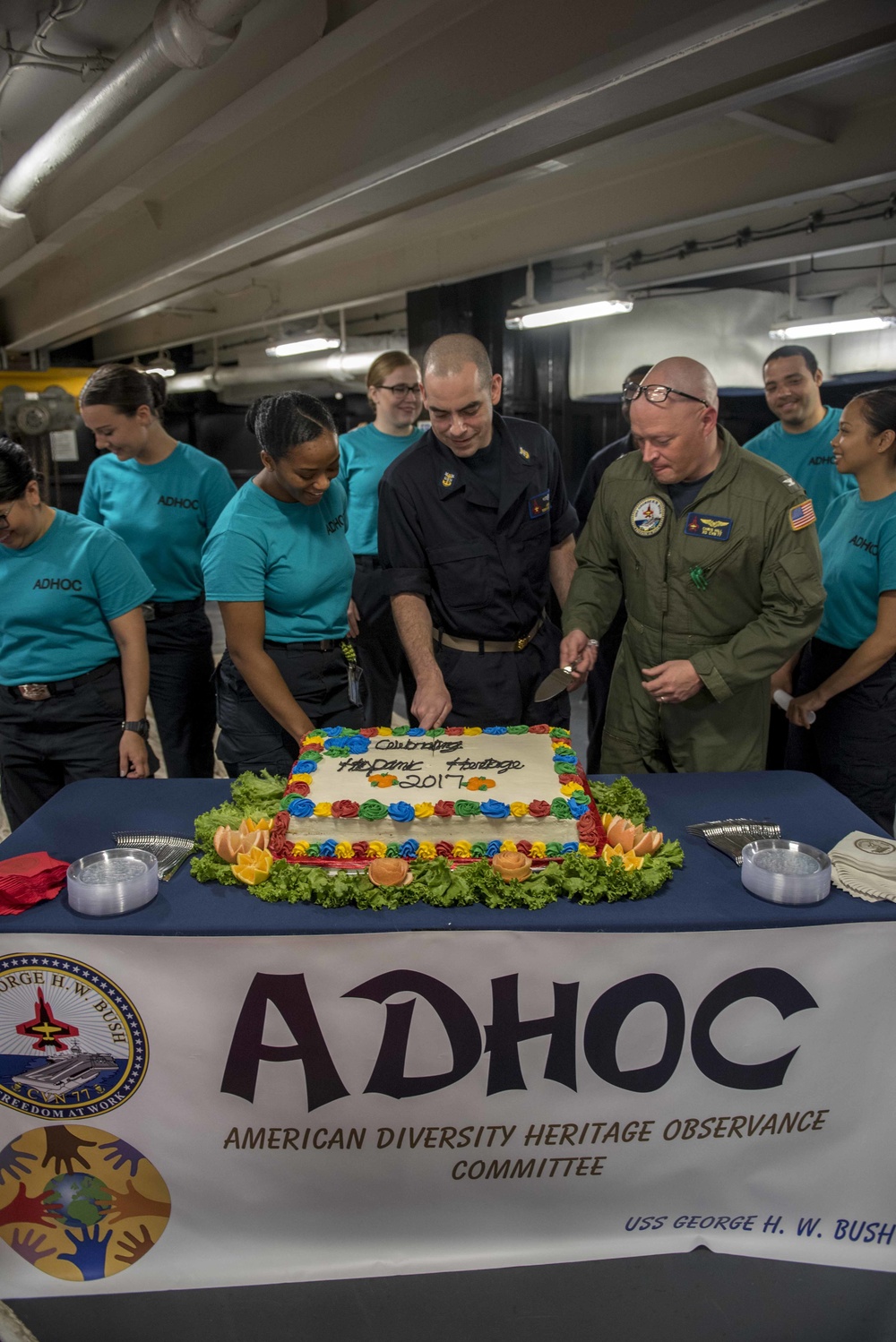 GHWB is the flagship of Carrier Strike Group (CSG) 2, which is comprised of the staff of CSG-2; GHWB; the nine squadrons and staff of Carrier Air Wing (CVW) 8; Destroyer Squadron (DESRON) 22 staff and guided-missile destroyers USS Laboon (DDG 58) and US..