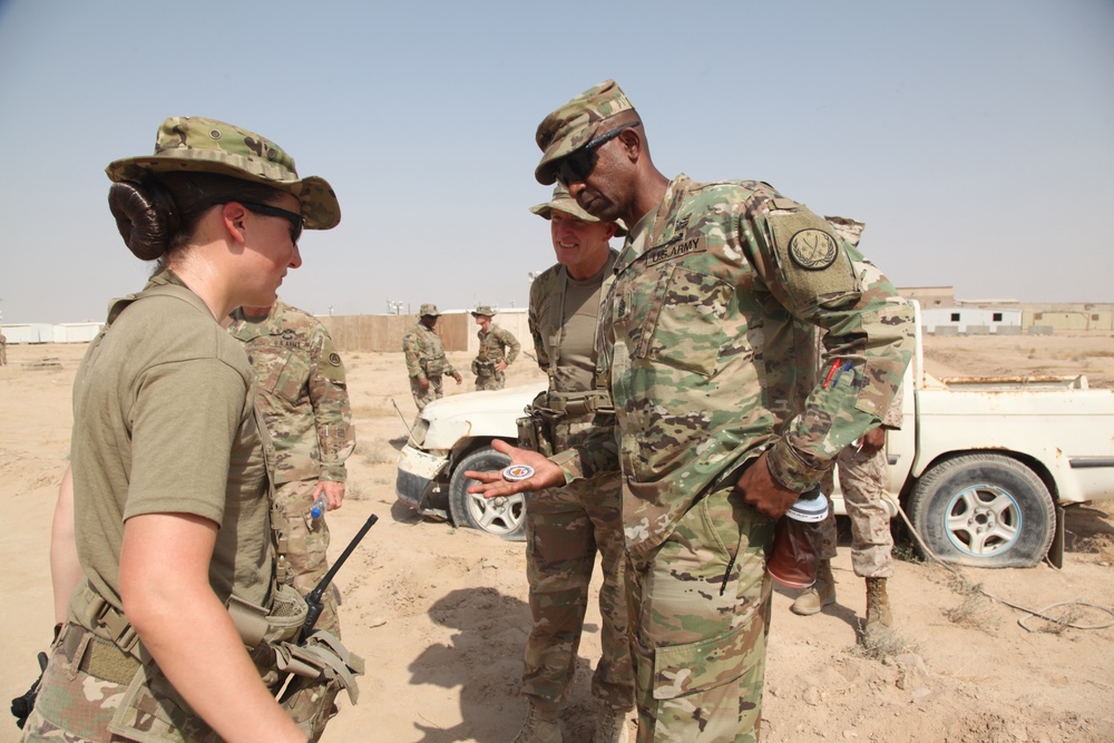 CJTF-OIR Command Sergeant Major Visits Troops in Kuwait