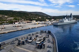 USS San Diego (LPD 22) Departs Souda Bay, Greece