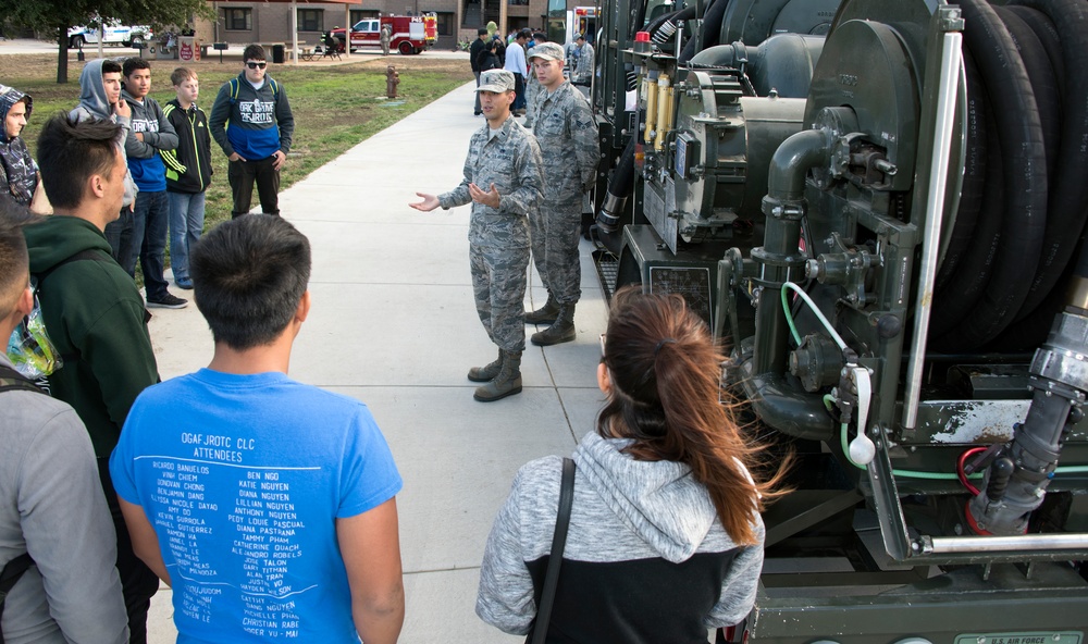 JROTC High School Students Tour Travis AFB